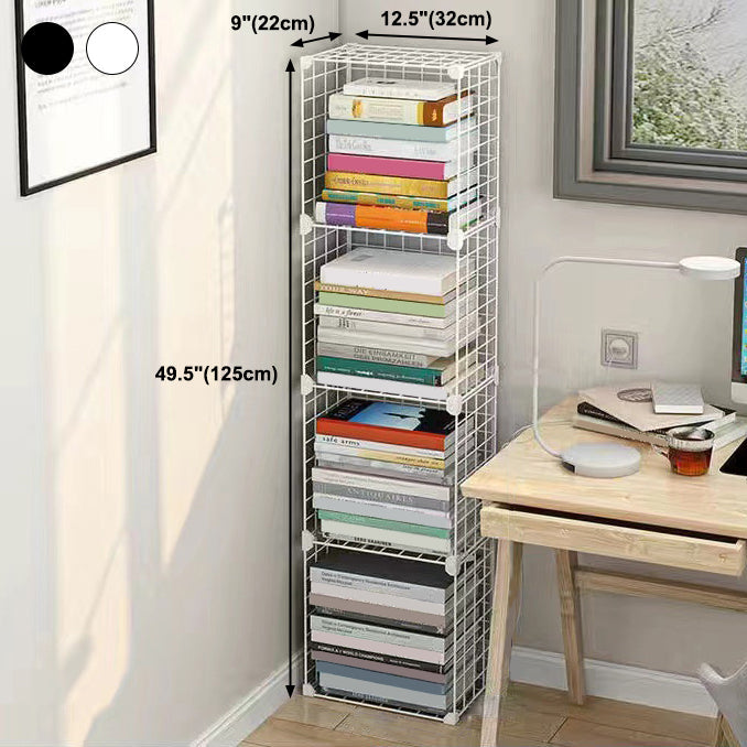 Contemporary Geometric Book Shelf 8.66" Wide Metal Shelf Bookcase Clearhalo 'Bookcases' 'furn' 'furn_bookcases' 'Furniture' 'Office Furniture' 5782739