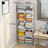 Contemporary Geometric Book Shelf 8.66" Wide Metal Shelf Bookcase Clearhalo 'Bookcases' 'furn' 'furn_bookcases' 'Furniture' 'Office Furniture' 5782743