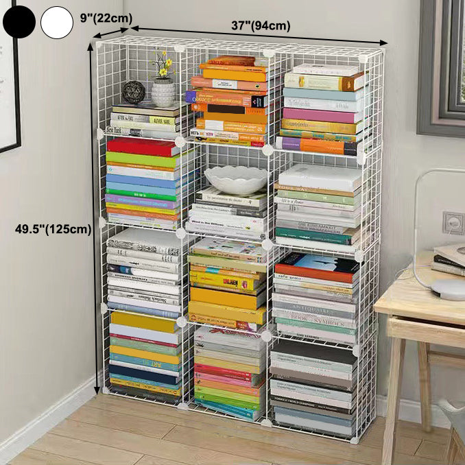 Contemporary Geometric Book Shelf 8.66" Wide Metal Shelf Bookcase Clearhalo 'Bookcases' 'furn' 'furn_bookcases' 'Furniture' 'Office Furniture' 5782745