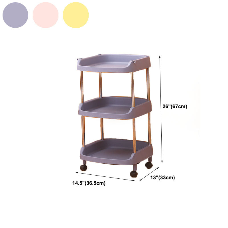 Modern Plastic Bookcase White Geometric Bookshelf for Any Room