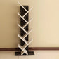 Modern Engineered Wood Bookcase Geometric Bookshelf for Living Room