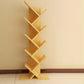 Modern Engineered Wood Bookcase Geometric Bookshelf for Living Room