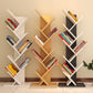 Modern Engineered Wood Bookcase Geometric Bookshelf for Living Room