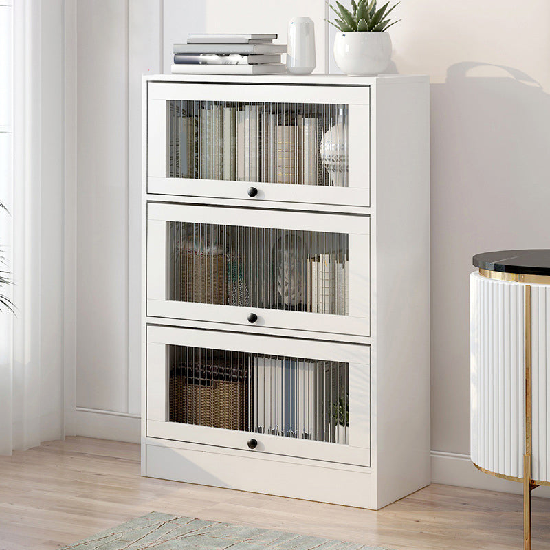 Scandinavian 11.8" Wide Standard Bookcase Manufactured Wood Bookshelf Clearhalo 'Bookcases' 'furn' 'furn_bookcases' 'Furniture' 'Office Furniture' 5782898