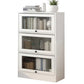 Scandinavian 11.8" Wide Standard Bookcase Manufactured Wood Bookshelf 23.6"L x 11.8"W x 39.8"H White Clearhalo 'Bookcases' 'furn' 'furn_bookcases' 'Furniture' 'Office Furniture' 5782901