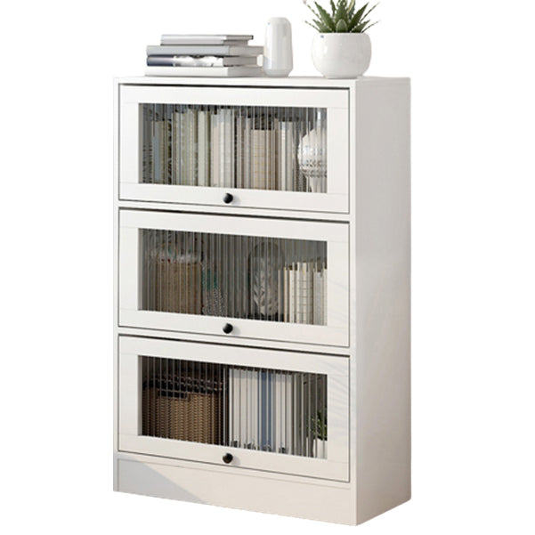 Scandinavian 11.8" Wide Standard Bookcase Manufactured Wood Bookshelf 23.6"L x 11.8"W x 39.8"H White Clearhalo 'Bookcases' 'furn' 'furn_bookcases' 'Furniture' 'Office Furniture' 5782901
