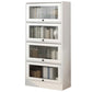 Scandinavian 11.8" Wide Standard Bookcase Manufactured Wood Bookshelf 23.6"L x 11.8"W x 51.9"H White Clearhalo 'Bookcases' 'furn' 'furn_bookcases' 'Furniture' 'Office Furniture' 5782905