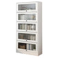 Scandinavian 11.8" Wide Standard Bookcase Manufactured Wood Bookshelf 31.5"L x 11.8"W x 63.8"H White Clearhalo 'Bookcases' 'furn' 'furn_bookcases' 'Furniture' 'Office Furniture' 5782910