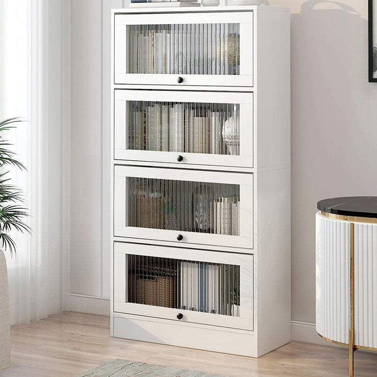 Scandinavian 11.8" Wide Standard Bookcase Manufactured Wood Bookshelf Clearhalo 'Bookcases' 'furn' 'furn_bookcases' 'Furniture' 'Office Furniture' 5782915