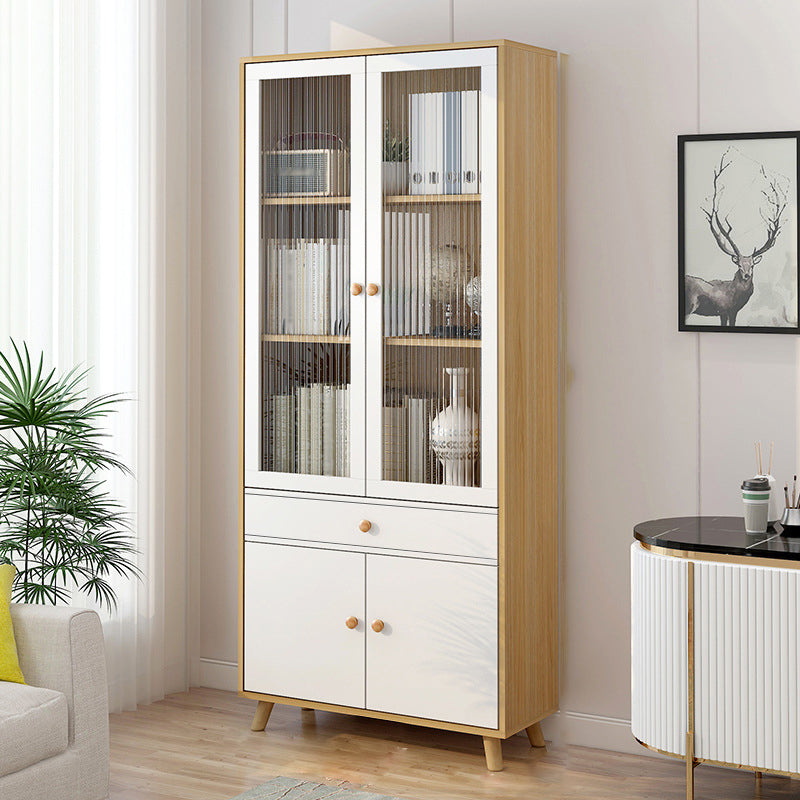 Scandinavian 11.8" Wide Standard Bookcase Manufactured Wood Bookshelf Clearhalo 'Bookcases' 'furn' 'furn_bookcases' 'Furniture' 'Office Furniture' 5782917