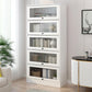 Scandinavian 11.8" Wide Standard Bookcase Manufactured Wood Bookshelf Clearhalo 'Bookcases' 'furn' 'furn_bookcases' 'Furniture' 'Office Furniture' 5782918