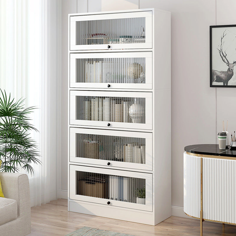 Scandinavian 11.8" Wide Standard Bookcase Manufactured Wood Bookshelf Clearhalo 'Bookcases' 'furn' 'furn_bookcases' 'Furniture' 'Office Furniture' 5782918