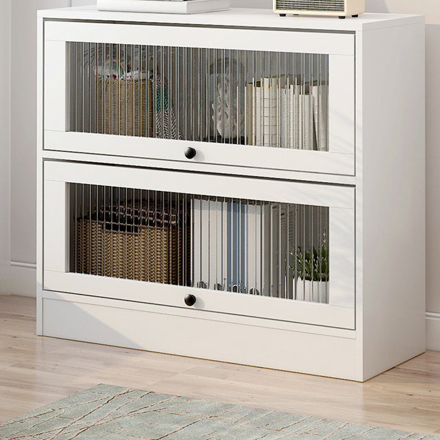 Scandinavian 11.8" Wide Standard Bookcase Manufactured Wood Bookshelf 31.5"L x 11.8"W x 27.8"H White Clearhalo 'Bookcases' 'furn' 'furn_bookcases' 'Furniture' 'Office Furniture' 5782924