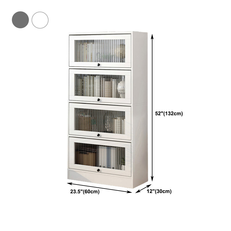 Scandinavian 11.8" Wide Standard Bookcase Manufactured Wood Bookshelf Clearhalo 'Bookcases' 'furn' 'furn_bookcases' 'Furniture' 'Office Furniture' 5782929