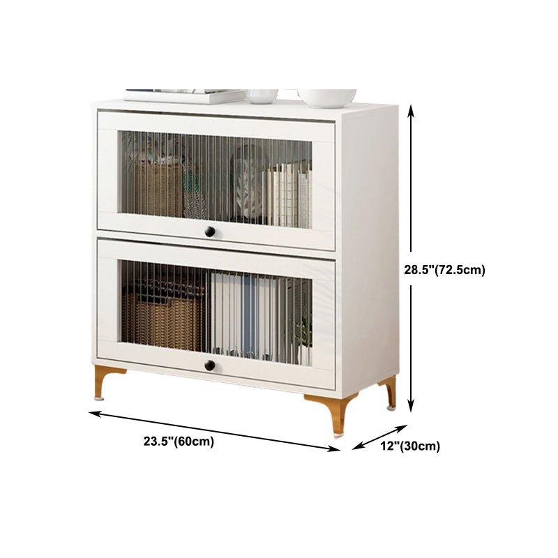 Scandinavian 11.8" Wide Standard Bookcase Manufactured Wood Bookshelf Clearhalo 'Bookcases' 'furn' 'furn_bookcases' 'Furniture' 'Office Furniture' 5782939