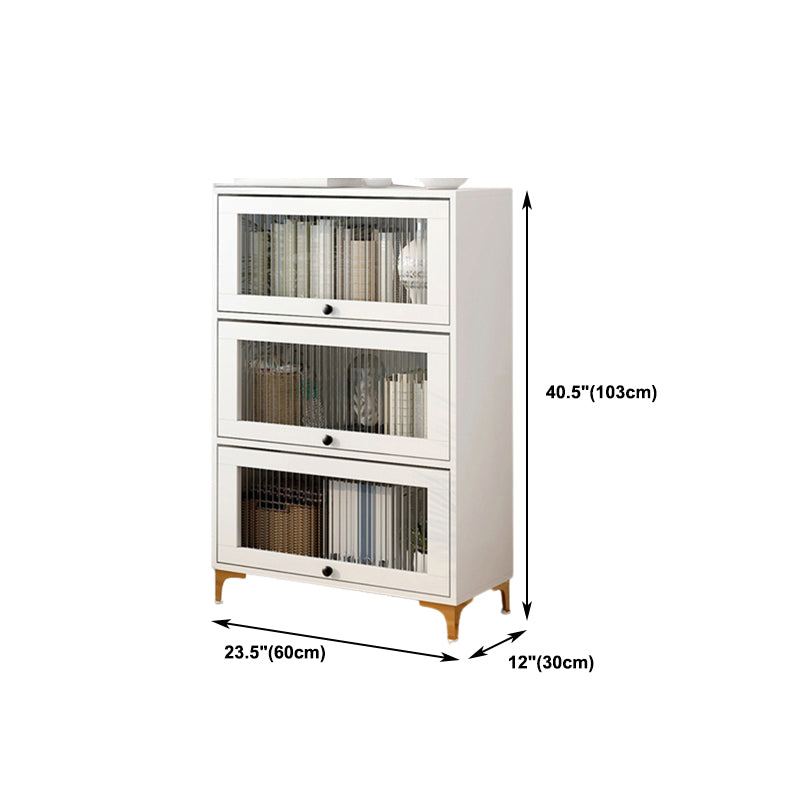 Scandinavian 11.8" Wide Standard Bookcase Manufactured Wood Bookshelf Clearhalo 'Bookcases' 'furn' 'furn_bookcases' 'Furniture' 'Office Furniture' 5782940