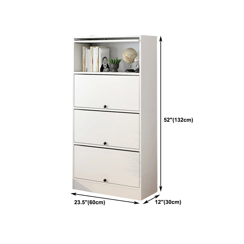 Scandinavian 11.8" Wide Standard Bookcase Manufactured Wood Bookshelf Clearhalo 'Bookcases' 'furn' 'furn_bookcases' 'Furniture' 'Office Furniture' 5782941