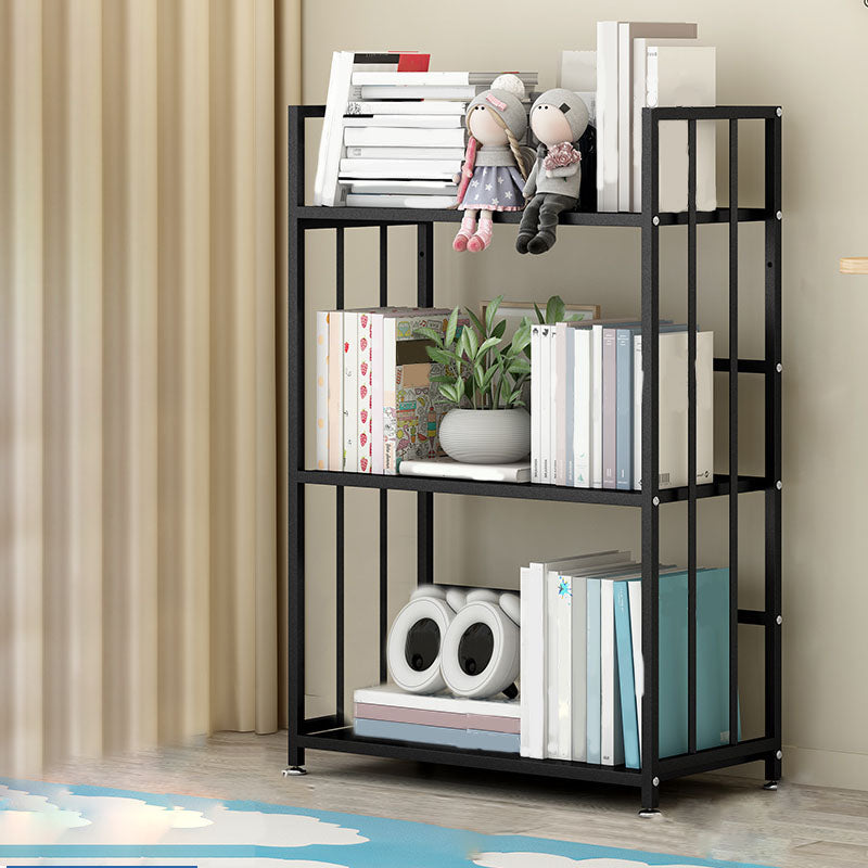 Modern Metal Bookshelf Home Office Standard Bookcase with Shelves