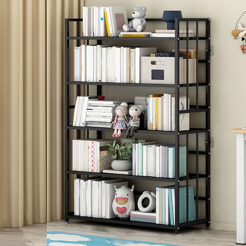 Modern Metal Bookshelf Home Office Standard Bookcase with Shelves