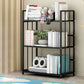 Modern Metal Bookshelf Home Office Standard Bookcase with Shelves