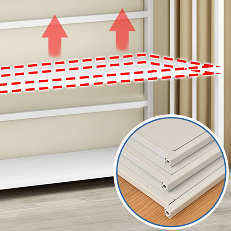 Modern Metal Bookshelf Home Office Standard Bookcase with Shelves