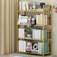 Modern Metal Bookshelf Home Office Standard Bookcase with Shelves