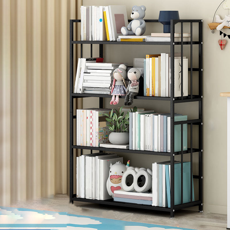 Modern Metal Bookshelf Home Office Standard Bookcase with Shelves