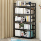 Modern Metal Bookshelf Home Office Standard Bookcase with Shelves