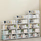 Modern Metal Bookshelf Home Office Standard Bookcase with Shelves