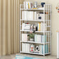 Modern Metal Bookshelf Home Office Standard Bookcase with Shelves