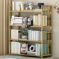 Modern Metal Bookshelf Home Office Standard Bookcase with Shelves