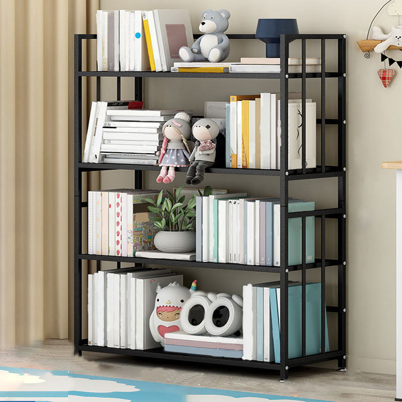 Modern Metal Bookshelf Home Office Standard Bookcase with Shelves