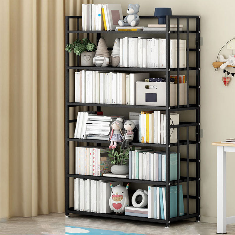 Modern Metal Bookshelf Home Office Standard Bookcase with Shelves