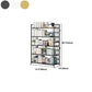 Modern Metal Bookshelf Home Office Standard Bookcase with Shelves