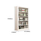Metal Open Back Bookshelf Modern Rectangle Standard Bookcase