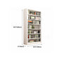 Metal Open Back Bookshelf Modern Rectangle Standard Bookcase