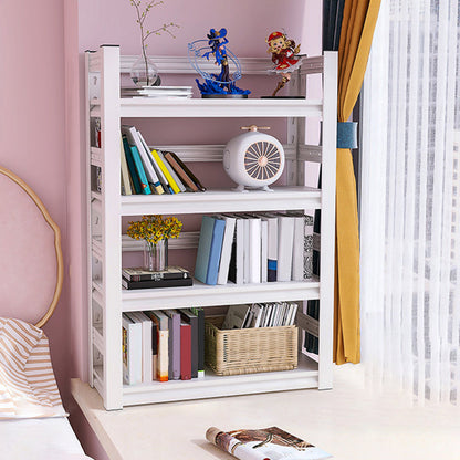 Contemporary Metal Etagere Bookshelf Open Back Home Bookcase