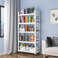 Contemporary Metal Etagere Bookshelf Open Back Home Bookcase