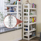 Contemporary Metal Etagere Bookshelf Open Back Home Bookcase