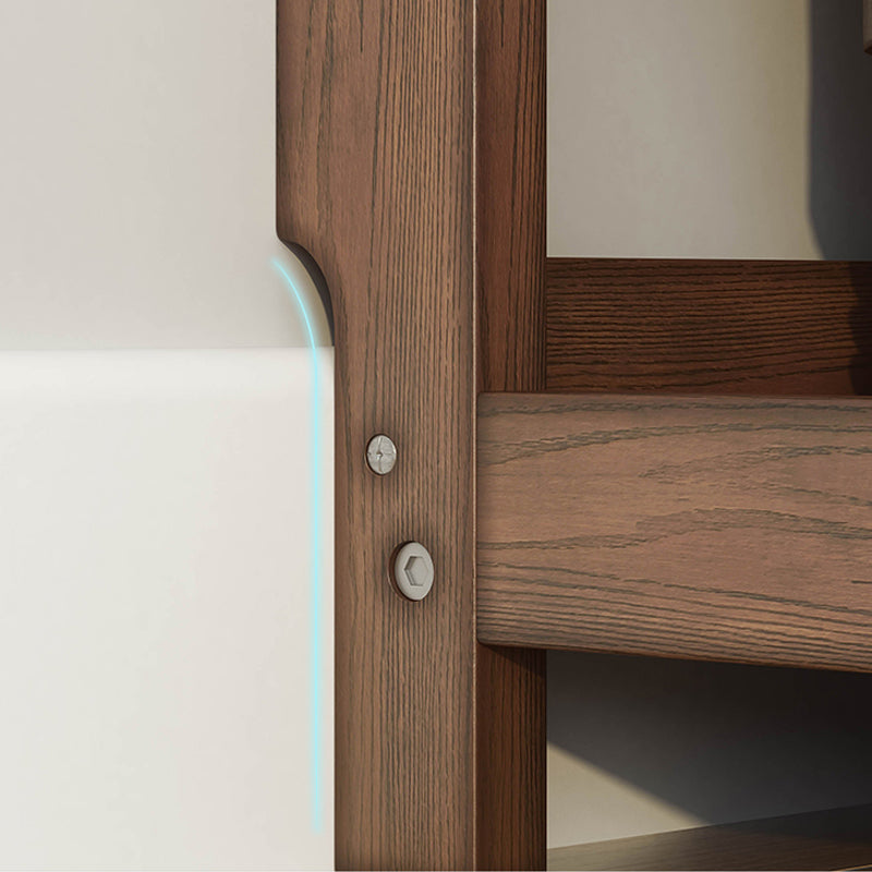 Rectángulo Etagere estantería escandinava de madera maciza abierta estantería