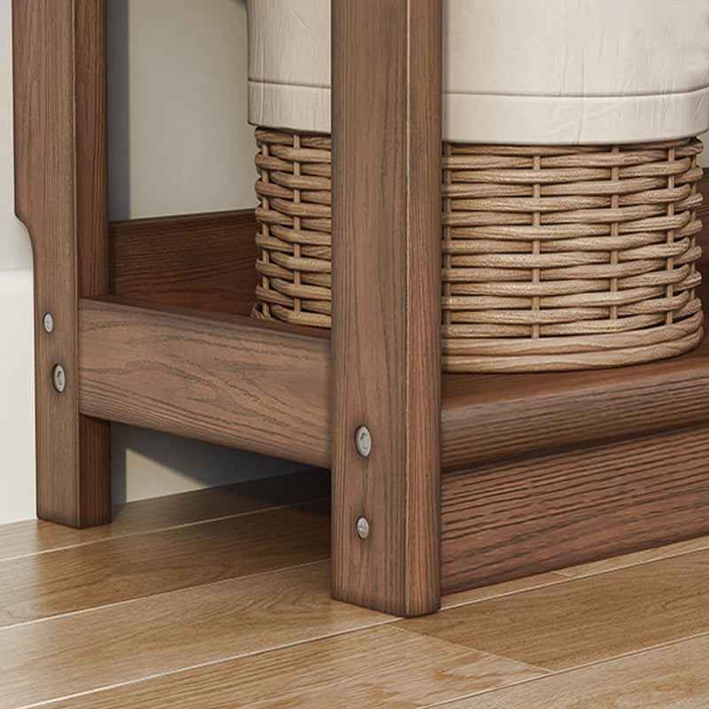 Rectángulo Etagere estantería escandinava de madera maciza abierta estantería