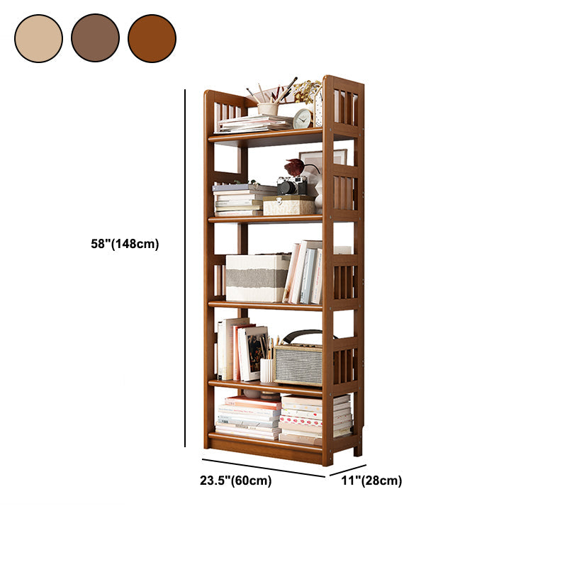Rectángulo Etagere estantería escandinava de madera maciza abierta estantería