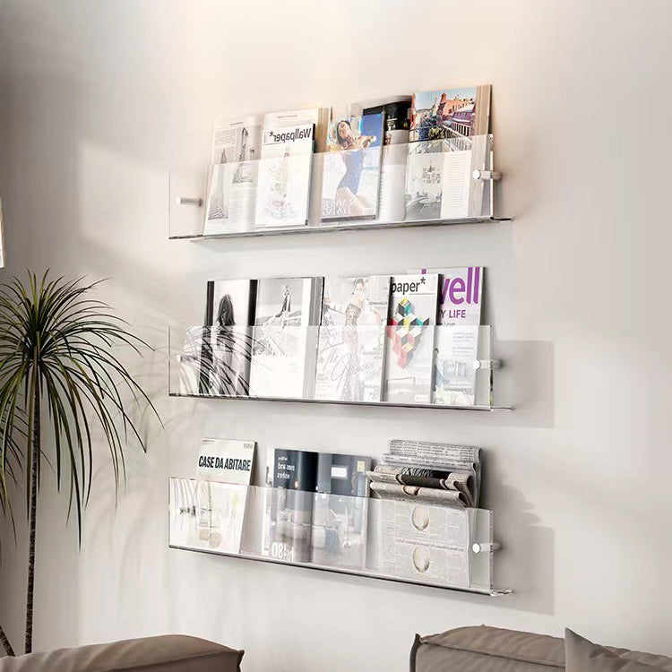 Modern Acrylic Bookcase, Bookshelf for Any Room, 6" H X 1.5" W