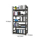 Libreria rettangolare in metallo moderno scaffale chiuse con scaffali