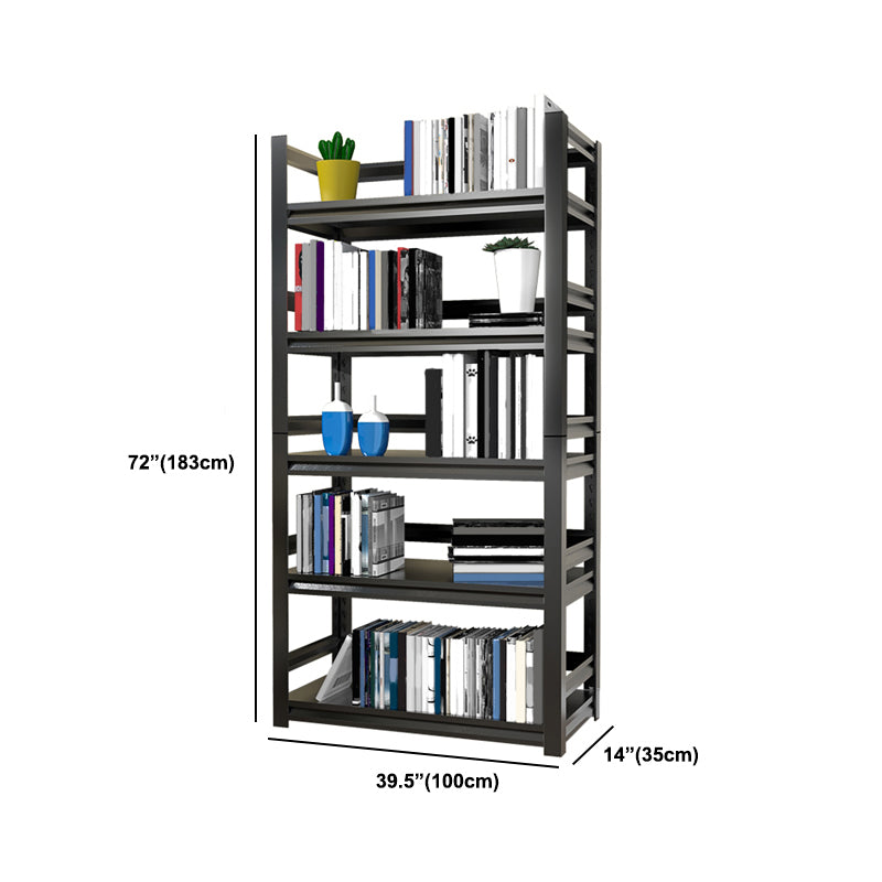 Libreria rettangolare in metallo moderno scaffale chiuse con scaffali