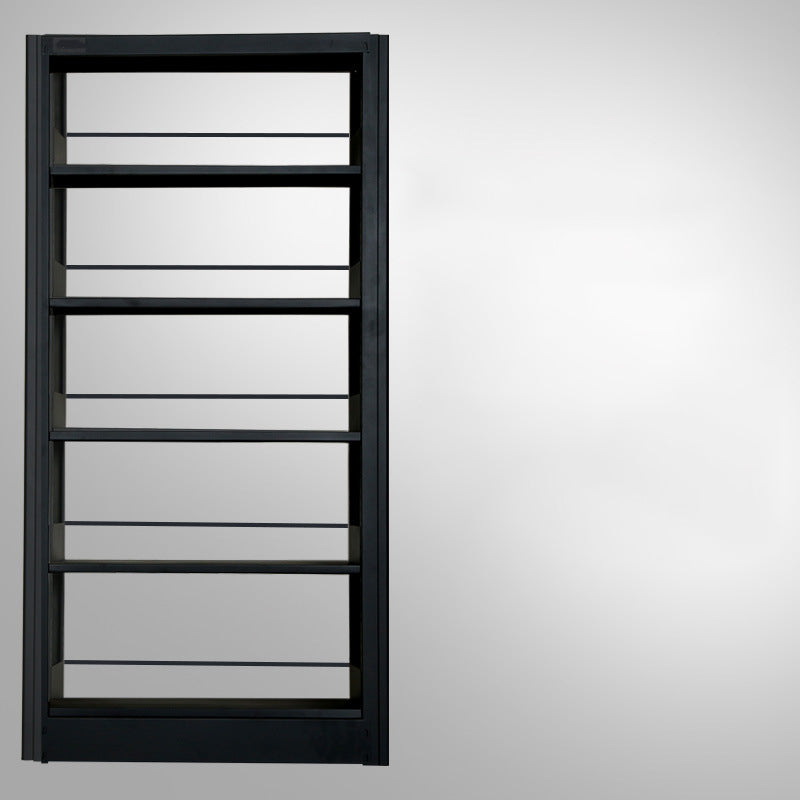 Libreria di libreria di libreria in acciaio contemporanea da 79 pollici libreria standard