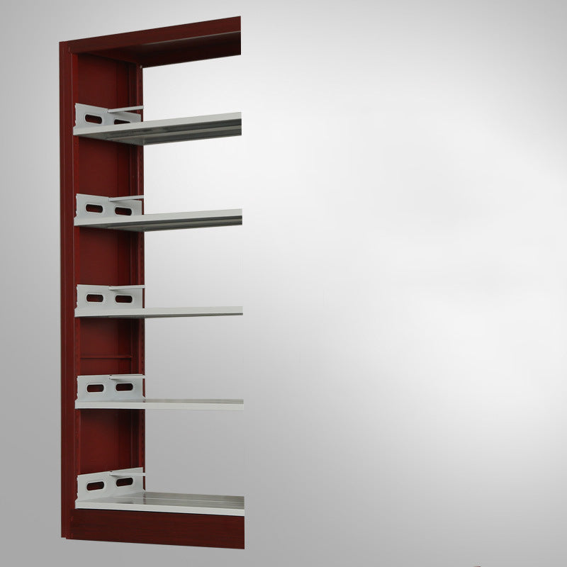 Libreria di libreria di libreria in acciaio contemporanea da 79 pollici libreria standard