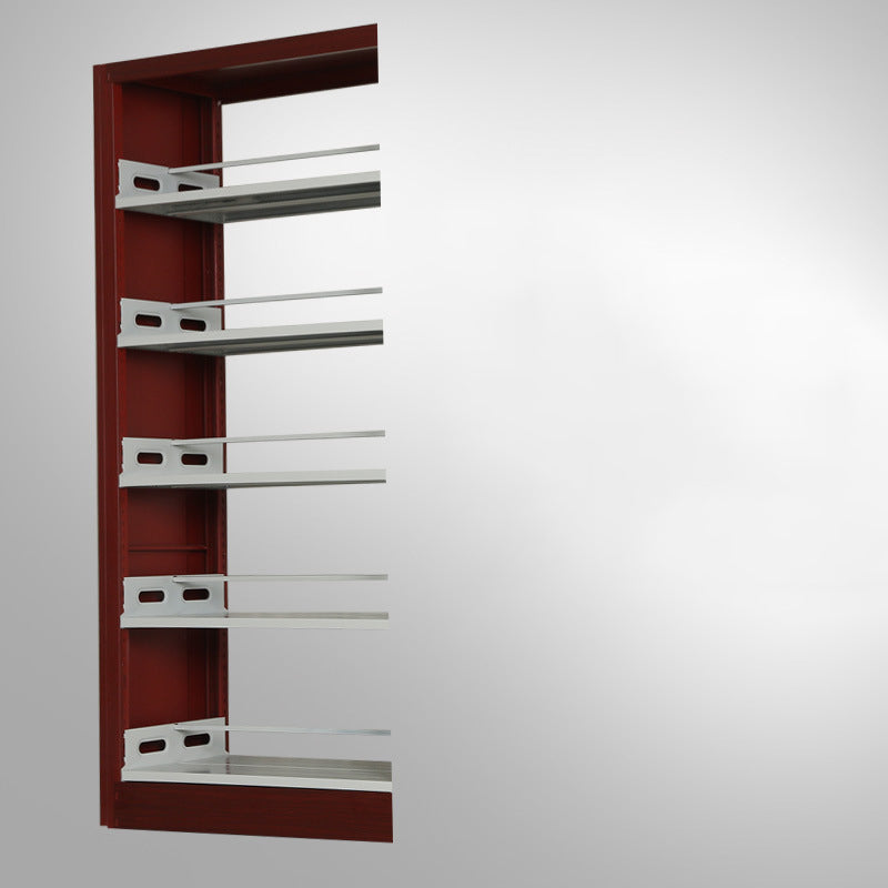 Libreria di libreria di libreria in acciaio contemporanea da 79 pollici libreria standard