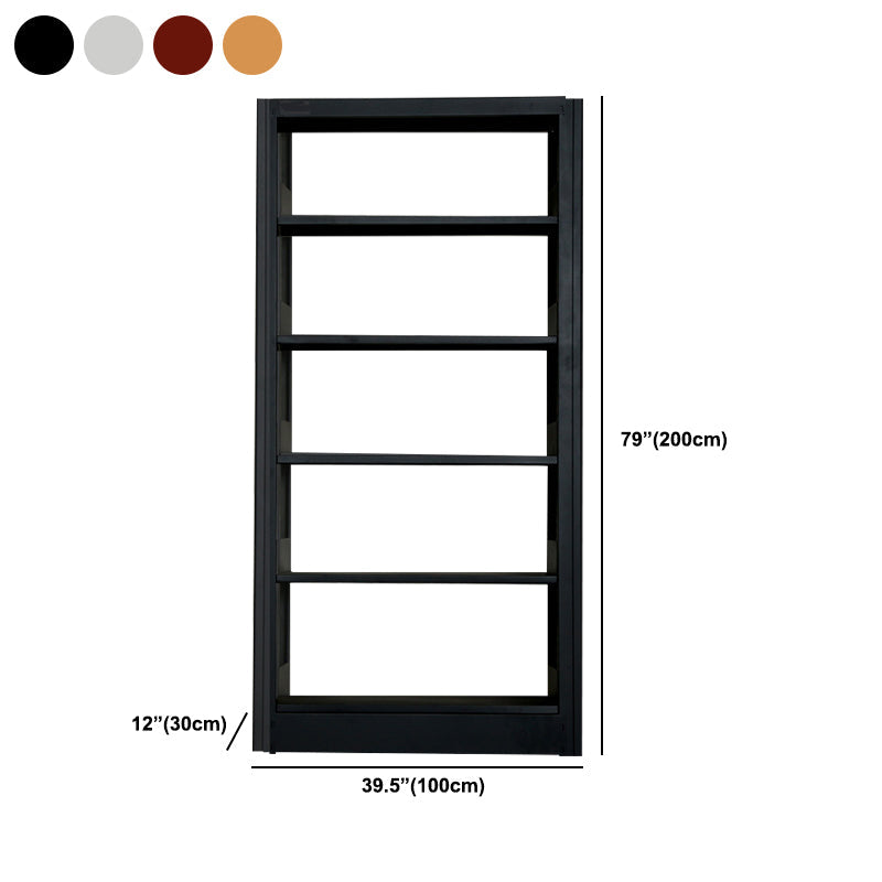 Libreria di libreria di libreria in acciaio contemporanea da 79 pollici libreria standard