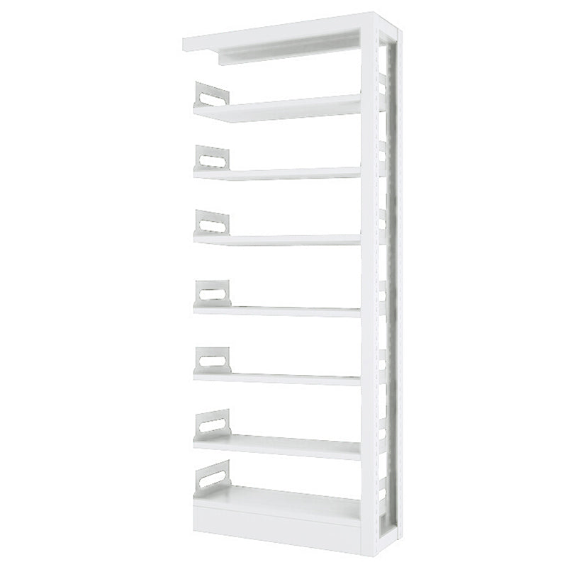 Rectangle Etagere Bookcase Modern Metal Open Bookcase with Shelves Gloss White Clearhalo 'Bookcases' 'furn' 'furn_bookcases' 'Furniture' 'Office Furniture' 5783412